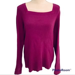 Moda International Purple Sweater Top.